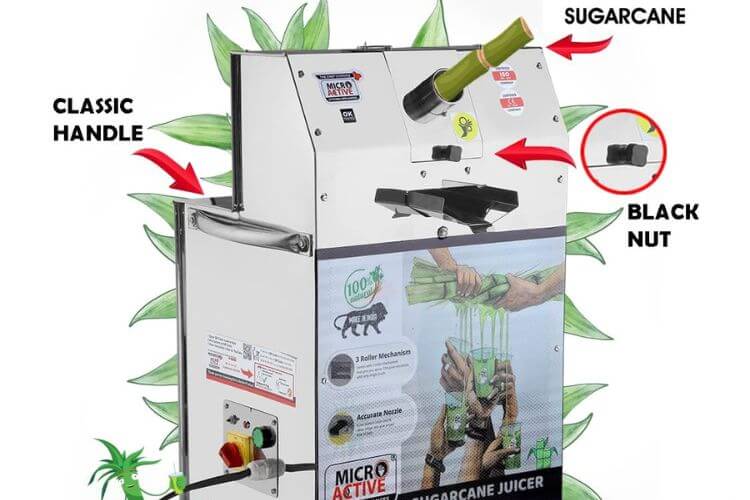 MICROACTIVE Heavy Duty 2HP Sugarcane Juicer Machine